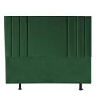 Cabeceira Grécia Cama Box Casal 195 cm Suede Verde