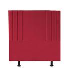 Cabeceira Grécia Cama Box Solteiro 90 cm Suede Vermelho - Golden Móveis