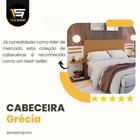 Cabeceira Grécia Durável em 100% MDF Camas de 90cm a 160cm Com Nichos - FÊNIX