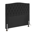 Cabeceira Greta Cama Box Queen 160cm Suede Preto - DROSSI