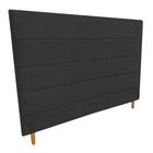 Cabeceira Helena 193Cm Para Cama Box King Suede Grafite