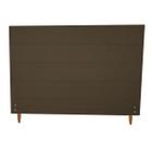 Cabeceira Helena Cama Box Casal King Size Suede Marrom 193cm