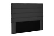 Cabeceira Horizontal 140cm Suede Preto La Italiana Box