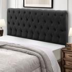 Cabeceira Ibiza Cama Box Casal 140 CM Suede Preto