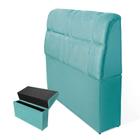 Cabeceira Imperador Para Cama Box Queen Size 160cm Suede - Renascer Decor