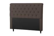 Cabeceira Imperatriz 1000 Plus Casal 1400mm Suede Chocolate - Simbal