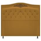 Cabeceira Imperio 160 cm Suede Mostarda - Topázio Decor