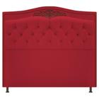 Cabeceira Imperio 160 cm Suede Vermelho