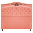 Cabeceira Imperio 195 cm Suede Coral - Renascer Decor