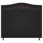 Cabeceira Imperio 195 cm Suede Preto