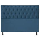 Cabeceira Jade 100 Cm Para Cama Box Suede Azul Royal - Maitê Moda Casa