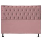 Cabeceira Jade 100 Cm Para Cama Box Suede Rosa - Maitê Moda Casa