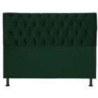 Cabeceira Jade 100Cm Cama Box Solteiro Suede Verde Militar