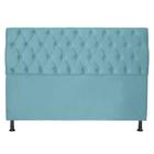 Cabeceira Jade 100Cm Para Cama Box Solteiro Suede Azul Tiffany - Maitê Moda Casa