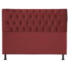 Cabeceira Jade 120Cm Para Cama Box Solteiro Suede Vermelho