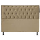 Cabeceira Jade 140Cm Para Cama Box Casal Suede Bege