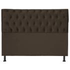 Cabeceira Jade 160 Cm Para Cama Box Suede Marrom Claro