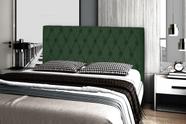 Cabeceira Jade 160Cm Para Cama Box Queen Suede Verde Militar - Maitê Moda Casa