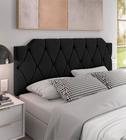 Cabeceira Kelly Suede Estofada para Cama Box de Casal 140x54cm Várias Cores