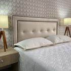 Cabeceira King 195 Cama Box Diamond Berlim Bege Corano Painel RBL