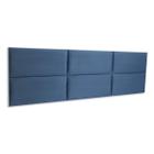 Cabeceira King 195x60 Cama Box Modulada Retangular Blu