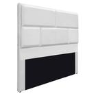 Cabeceira King Brick P02 195 cm para cama Box Sintético Branco - Amarena Móveis