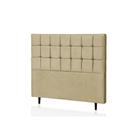 Cabeceira King Espanha 195 CM Suede Bege - D A Decor