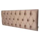 Cabeceira King Luna Suede Liso Mascavo 195 x 80 RBL