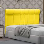 Cabeceira King Madri 195cm Suede Amarelo - VH MOVEIS