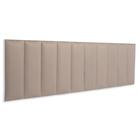 Cabeceira King Modulada Blu Interiores Reta Cama Box 200 cm x 60 cm MDF Suede