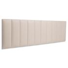 Cabeceira King Modulada Blu Interiores Reta Cama Box 200 cm x 60 cm MDF Tecido Sintético