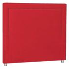 Cabeceira King Moscou P04 195 cm Suede Vermelho TCA 53 - Amarena Móveis - Am Decor