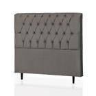 Cabeceira King Paris 195 CM Suede Cinza - D A Decor