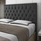 Cabeceira King Size Potenza 193cm Material Sintético Preto c/ Frame Italian Flex