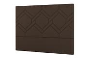 Cabeceira Lima Plus Casal 1400mm Suede Chocolate - Simbal