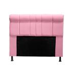 Cabeceira Madri 90 cm Suede Rosa - Topázio Decor