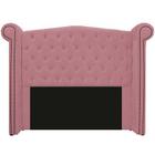 Cabeceira Madrid 100 cm Suede Rosa Bebê - Renascer Decor