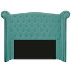 Cabeceira Madrid 140 cm Suede Azul Turquesa