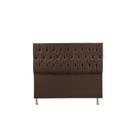 Cabeceira Madrid 1,60 Cm Para Cama Box Queen Suede Marrom