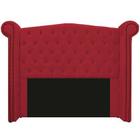 Cabeceira Madrid 160 cm Suede Vermelho - Topázio Decor