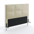Cabeceira Maia 160 Para Cama Queen Sued Bege Aradecor