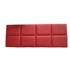 Cabeceira Modulada Material sintético Vermelho 8 Módulos 40X30