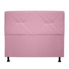 Cabeceira Mônaco 90 cm Suede Rosa - Renascer Decor