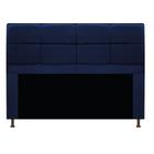 Cabeceira Munique 160 cm Queen Size Suede Azul Marinho AM Decor