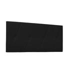 Cabeceira Painel Aquilla Para Cama Box Queen 160 cm material sintético Preto - D'Rossi - DROSSI