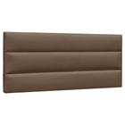 Cabeceira Painel Cama Box Casal King 195cm Grécia Suede D05 Marrom Chocolate - Mpozenato