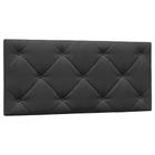 Cabeceira Painel Cama Box Casal King 195cm Ísis Suede D05 Preto - Mpozenato