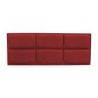 Cabeceira Painel Cama Box Solteiro 100cm Nina Suede Vermelho - Sheep Estofados