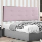 Cabeceira Painel Casal 1,40m Berlim Suede Rosa Bebê SKY MOBILE - Dal Poz Estofados