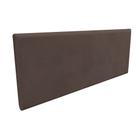 Cabeceira Painel Clean para Cama Box Queen 160 cm Suede Marrom - D'Rossi - DROSSI